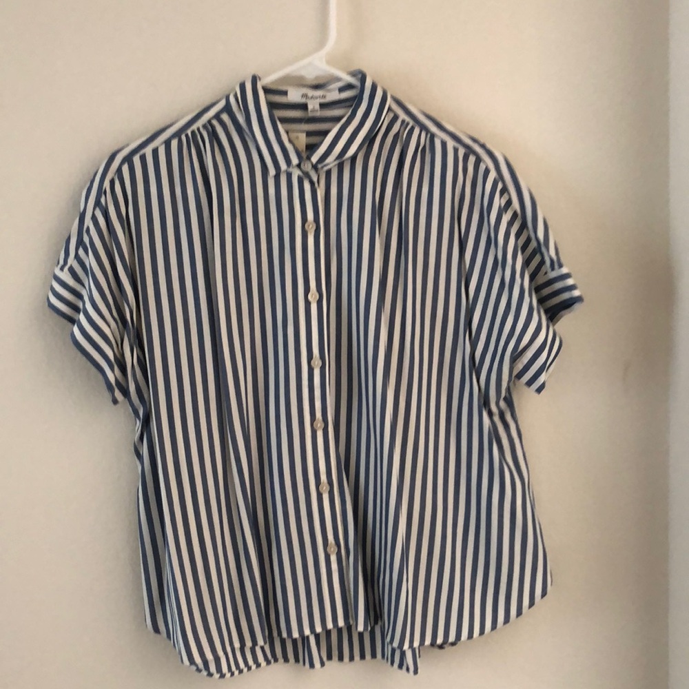Madewell Hilltop Shirt in Savin Stripe